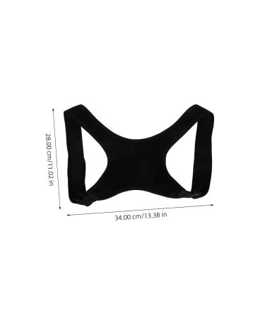 SOLUSTRE Belt Shoulder Rest Brace Holder Posture Straps for Men Support Belt Polyester Black - Buy Online on GoSupps.com