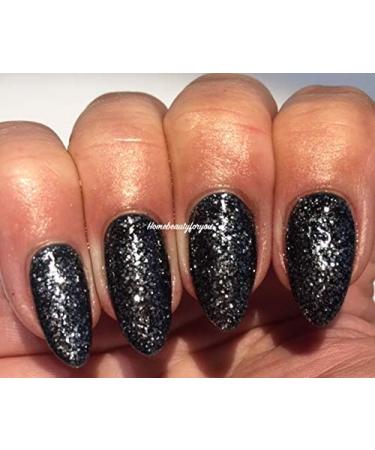 Bluesky Black and Silver Glitter 80633 Starstruck Dark Diamonds Nail Gel Polish UV LED Soak Off 10ml - Buy Online on GoSupps.com