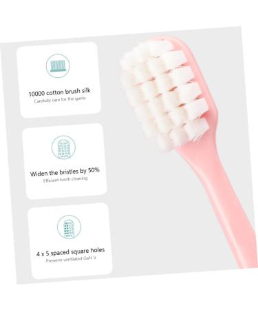 Minkissy 4-Piece Soft Cotton Toothbrush Set for Women & Teens | Portable Handheld Toothbrushes with Clean 3-Page Design - Buy Online on GoSupps.com
