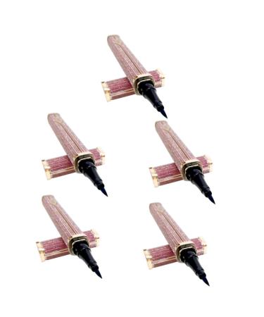 LALAFINA 5pcs Eyeliner Liquid Liner Lash Glue Pen Black Eye Liner Pencils Eye Makeup Miss Dense Make up Kit