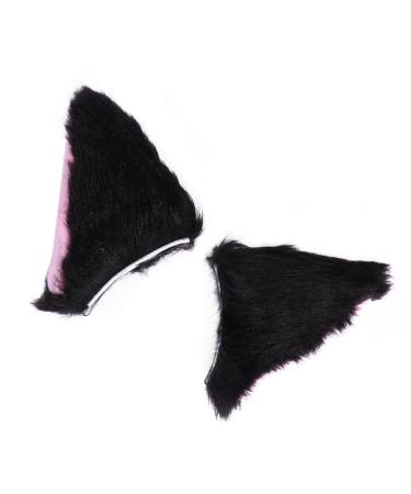 FRCOLOR 1 Pair cat ears hairpin cat ear clip halloween hair pin cat costume hair pin cat ears headdress party headdress plush hair clip bunny hair accessories prom hair accessories cosplay