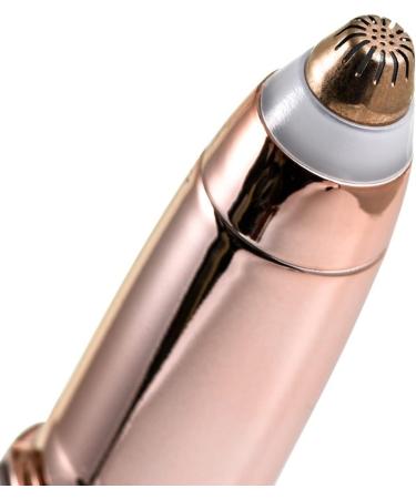 Buy Gold Electric Eyebrow Trimmer Pen Painless Facial Hair Remover for Women | Portable Mini Shaver & Epilator - Buy Online on GoSupps.com