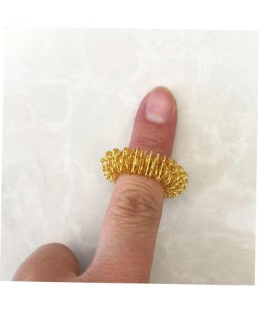 Solustre 9-Set Battery Ring Finger Massage Rings - Acupressure Metal Circles for Relaxation & Relief | Ideal for Household Use & Gift - Buy Online on GoSupps.com