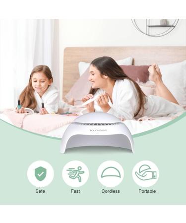 TOUCHBeauty Nail Dryer Air & LED Light | Mini Nail Dryer Fan for Normal Nail Polish - AG-2130A - Fast Drying Perfect for Home Use - Buy Online on GoSupps.com