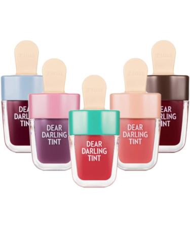 Etude House Dear Darling Water Gel Tint Ice Cream - OR205 Apricot Red | Vivid High-Color Lip Tint with Minerals - Buy Online on GoSupps.com