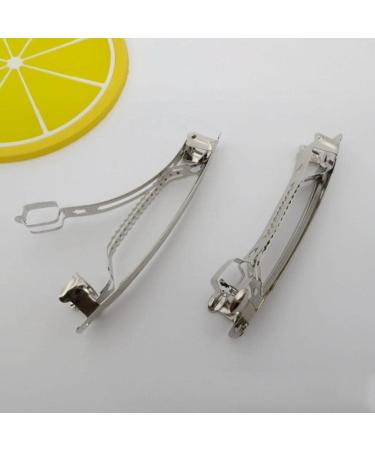 5Pcs Metal Barrette Automatic Spring Hair Clips - French Hair Clips for DIY Craft | International Shipping Available - Buy Online on GoSupps.com