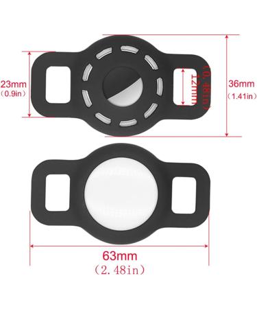 AirTag Silicone Case for Dog Collar - Adjustable Portable GPS Finder for Cats & Dogs (2 Pack Dark Blue) - Buy Online on GoSupps.com