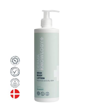 Dermaknowlogy MD31 Body Lotion | Moisturizing for Normal & Dry Skin | Perfume-Free | Allergy Certified | Safe for Infants Children & Adults | 400ml - Buy Online on GoSupps.com