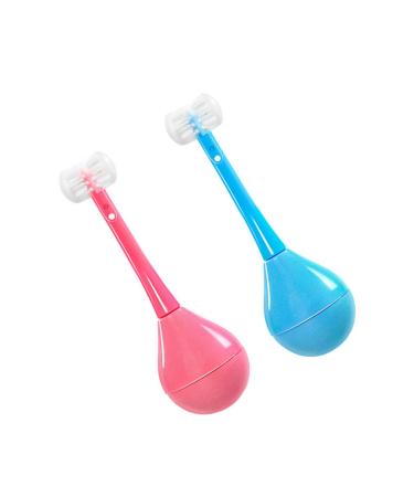 Minkissy 2st Tumbler toothbrush Handbuch Mund cleaning tools for children toothbrush children toothbrush toothbrushes for children toothbrush for children caricature cup pp
