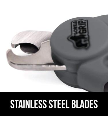 Professional Pet Nail Clippers and File - Stainless Steel - Safety Guard - Comfort Handle - Dog and Cat Trimmer - Large Gray - Buy Online on GoSupps.com