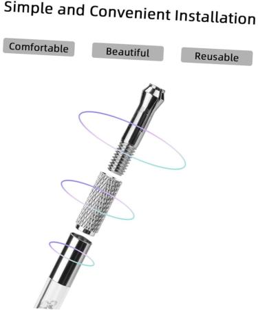 Angoily 4pcs Pen Needle Handheld Needles Eyebrow Microblading Portable Acrylic Holder Women Tool Tattoos 14.7x1.7cmx4pcs Whitex4pcs - Buy Online on GoSupps.com