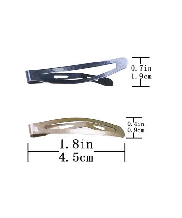 Minihope 24 Pcs Classic Oval Metal Contour Hair Clips | No Slip Snap Barrettes for Girls & Women (6 Colors) - 1.8 Inch - Buy Online on GoSupps.com