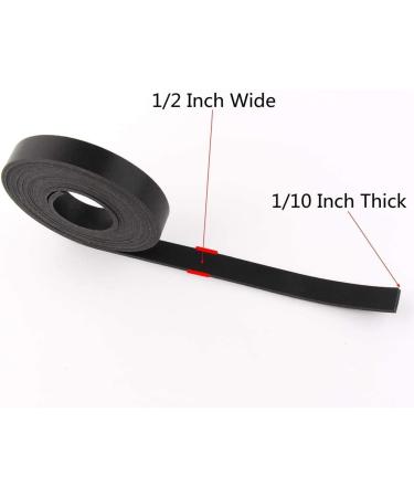 Faux Leather Strip - Double Sided, Black, 1/2'' x 72 - Buy Online on GoSupps.com