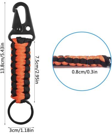 5-Piece Paracord Key Pendant Set | Senhai Carabiner & Braided Keychain | Ideal for Outdoor Camping Fishing & Men s Gear - Buy Online on GoSupps.com