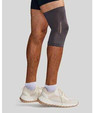 Tommie Copper Core Compression Knee Sleeve - Unisex, Medium, Slate Grey - Buy Online on GoSupps.com