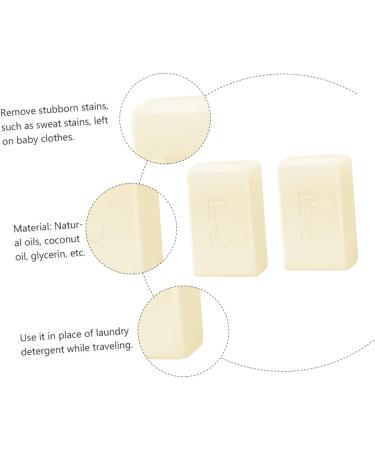 TOYANDONA Baby Soap 4 Pcs Laundry Soap Laundry Washing Soap Dry Laundry Bar Laundry Solid Soap Wash Clothes Soap Bar Washing Soap Bar Infant Soap Plastic Stain Remover Baby Clean Beigex2pcs 10X5cmx2pcs - Buy Online on GoSupps.com
