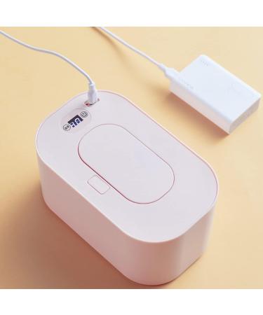 USB Baby Wipe Warmer 3 Mode 40-60 C Adjustable Baby Wipe Warmer Dispenser Portable Smart Wet Wipes Warmer Large Capacity Baby Wipe Heater for Kids Car Home Travel Baby Nursery(Pink) - Buy Online on GoSupps.com