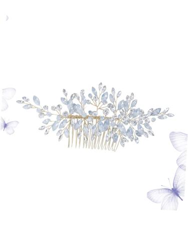 Ipetboom Silver Barrettes Hair Accessories Hair Barrettes for Women Silver Hair Clip Silver Headpiece Hair Side Comb Hair Comb Crystal Bridal Hair Combs Hairpin Bride Wedding - Buy Online on GoSupps.com