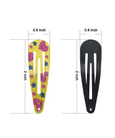 Elegant 2 Inch Metal Snap Barrettes for Girls - Cute Candy Color Hair Clips for Kids, Teens, and Women - Aesthetic Hair Accessories for Fine/Thick Hair - Buy Online on GoSupps.com