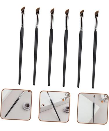KALLORY 6pcs Eyebrow Brush Gel Eyeliner Gel Liner Eyeliner Makeup Supplies Cosmetic Brush Flat Head Miss Die 16X1CM As Shown - Buy Online on GoSupps.com
