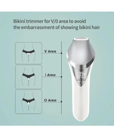 Fangxuee Electric Trimmer for Women 6in1 Painless Wet and Dry Shaver for Women for Arms Underarms Bikini Replaceable Heads - Buy Online on GoSupps.com