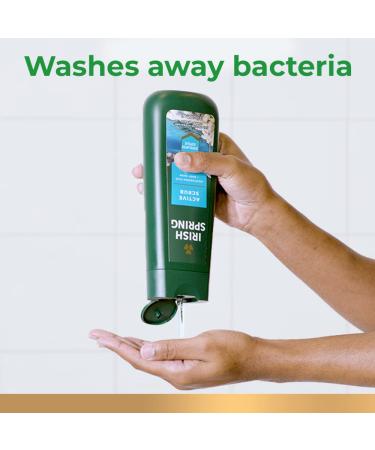 Irish Spring Men's Active Scrub Exfoliating Body Wash 20 Fl oz (Pack of 4) - Buy Online on GoSupps.com