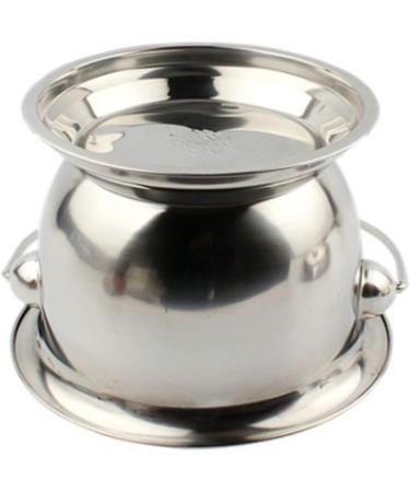 Extra Thick Stainless Steel Urinal Urinal Barrel for The Elderly Silver - Buy Online on GoSupps.com
