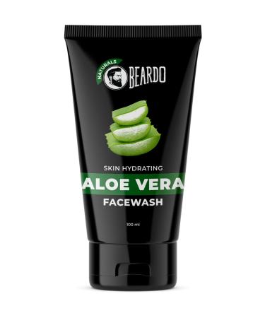 Beardo Skin Hydrating Aloe Vera Facewash for Men | Deep Cleansing and Ultra Moisturising Soap Free Face wash | Sulphate and Paraben Free - 3.33 oz