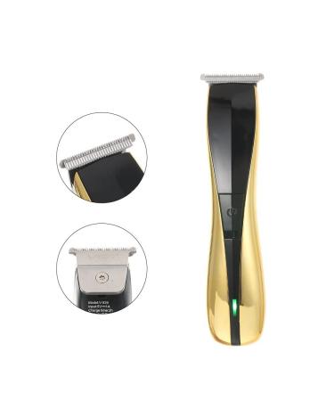 Buy Premium USB Rechargeable Hair Clippers - Electric Hairdresser Shears with Oil & 0 Cutter Head - Gold Finish - Buy Online on GoSupps.com