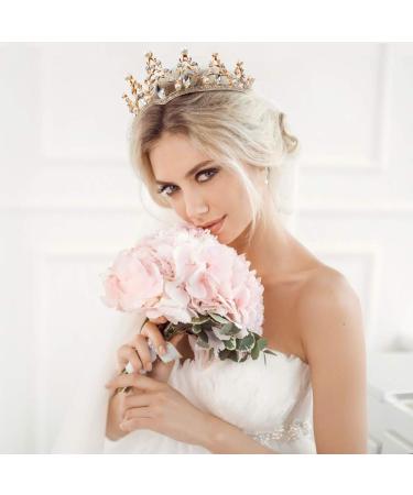 NODG Gold Wedding Tiara for Women - Rhinestone Branches Princess Crown for Wedding, Prom, Bridal Party - Birthday & Halloween Costume Accessory - Buy Online on GoSupps.com