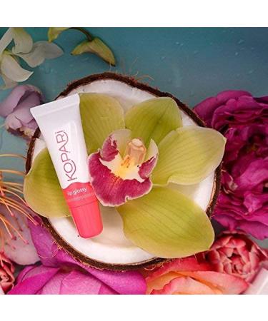 Kopari Coconut Lip Glossy - Hydrating Lip Gloss with Organic Coconut Oil, Vitamin E, and Shea Butter - Vegan, Non-GMO, Sulfate-Free - 0.35 Oz Clear - Buy Online on GoSupps.com