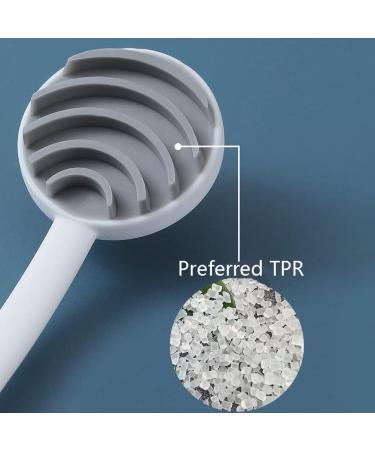Meokro Tongue Cleaner Brush - Oral Care Tool with Soft Bristles for Fresh Breath | White - Buy Online on GoSupps.com