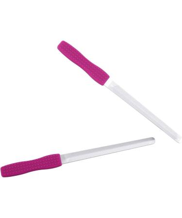 Stainless Steel Nail File Nail File Sanding Strips Silicone Handle Double Sides Buffing Stick Nail Art Tools for Filing Nails Essential Tool for Beautiful Girls Comfortable and H - Buy Online on GoSupps.com