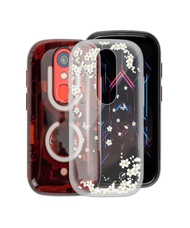 KJYFOANI Phone Case for Unihertz Jelly Star (3.00") Shockproof Bumper Soft Cover Shell Ultra-Slim Stylish X Anti-Yellowing Protection Case for Unihertz Jelly Star for Women/Girl - Blooming