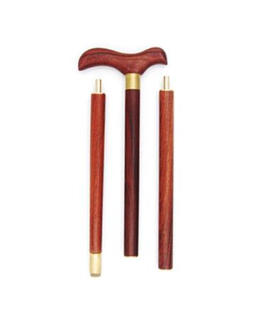 Wooden Cane The Elderly Lightweight Folding Crutches Anti-Skid Sticks Portable Wood Sticks Red It's so Kind of You Safehappy