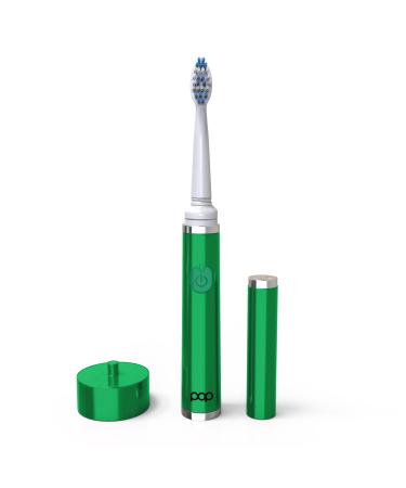 Pop Sonic The Ultimate Pro Toothbrush (Green) | Rechargeable Toothbrush w/Up to 40 000 Brush Strokes/Minute -Long-Lasting Dupont Nylon Bristles -Teens & Adult Toothbrush w/Quadrant Pacer & Timer