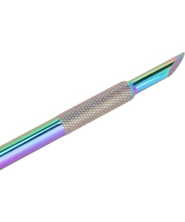 Cuticle Pusher Dual Sided Remover Cleaner Cuticle Pusher Edge Spoon Shaped Stainless Steel Manicure Nail Art Tool - Buy Online on GoSupps.com