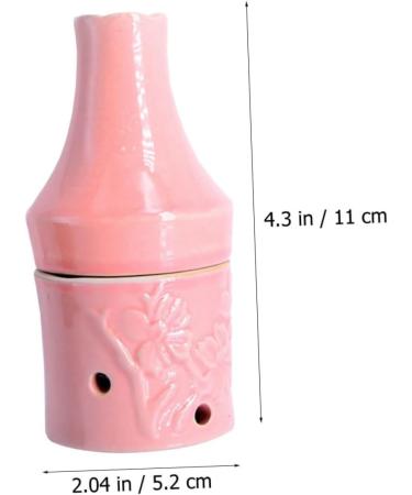 FRCOLOR Peach Blossom Moxibustion Ceramic Bottle | Roller & Pot for Body Circulation - International Shipping Available - Buy Online on GoSupps.com