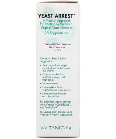 Vitanica Yeast Arrest (New Formula) - 28 Count | Natural Yeast Support & Balance - Buy Online on GoSupps.com