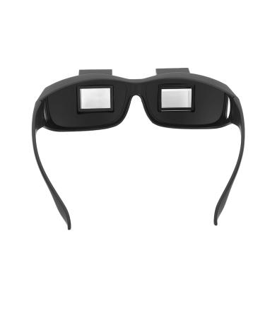 Lazy glasses lazy glasses glasses angular glasses lazy reader 90 degrees HD Horizontal glasses prism glasses 16 cm frame width stylish compact black super light glasses to lie in bed