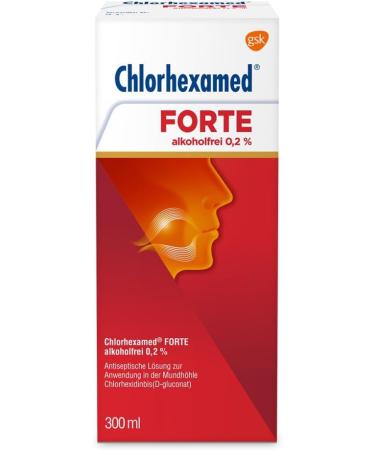 Chlorhexamed Forte Non-Alcoholic Mouthwash 0.2% - Antiseptic Oral Rinse for Gum Inflammation 300 ml | International Shipping Available - Buy Online on GoSupps.com