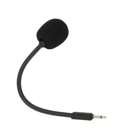 Game Mic Replacement for JBL Quantum 100 Noise Cancelling Sponge Adjustable Microphone Arm 2.5mm Detachable Game Boom Microphone for Gaming Headsets