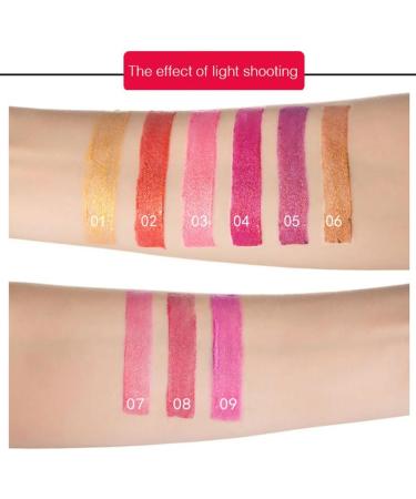 METINFUS Lipstick - Shiny Metallic Finish - Moisturizing Gloss - With Shiny Surface - Creamy Texture - Lip Care for Moisturizing Lips - Long Lasting (01#) - Buy Online on GoSupps.com