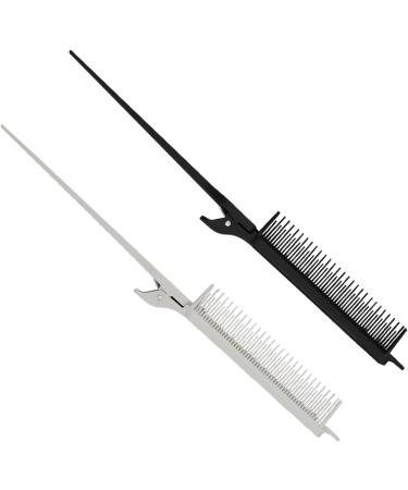 Highlight Clip Comb Multipurpose Hair Dyeing Section Rat Tail Comb Brush Styling Tools for Hairstylist - Buy Online on GoSupps.com