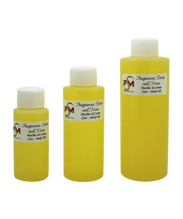 Peaches & Cream Fragrance Oil - 1 Fl Oz Glass Roll On (30ml) 1.01 Fl Oz (Pack of 1)
