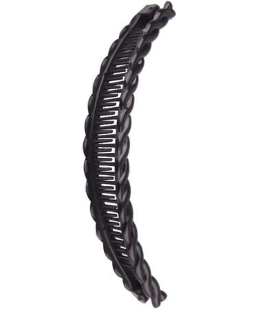 Lurrose 9 pcs Banana Clip Thick Hair Banana Ponytail Holder Clincher Comb for Women Headdress Hair Accessories (White Black Coffee) - Buy Online on GoSupps.com