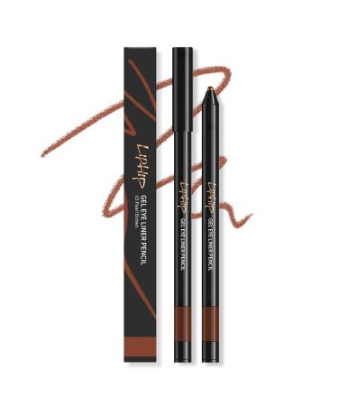 LIPHIP Gel Eyeliner Pencil  Smudge & Water-Resistant  Longwear Gel Eyeliner  03.Pearl Brown