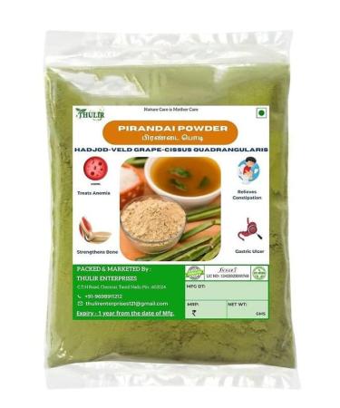3.52oz Pirandai Powder -100g | Hadjod | Veld Grape | Cissus quadrangularis | Nalleru Powder