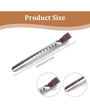 QEQSHQO 6 Pieces Duck Hair Bill Clips Resistant et Durable Curl Clips Sectioning Clips with Styling Comb (4.14 Pouces) (Silver) - Buy Online on GoSupps.com