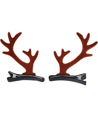 Christmas Reindeer Hair Clips - Dragon Horn Hair Ornament - Deer Horn Barrettes Ornament Accessories for Friends Women Family coffee dragon corner - Buy Online on GoSupps.com